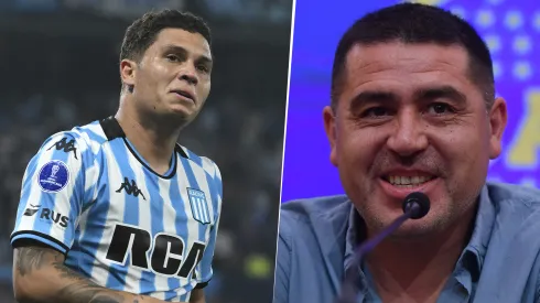 Juanfer Quintero y Juan Román Riquelme
