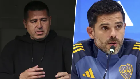 Juan Román Riquelme y Fernando Gago en Boca
