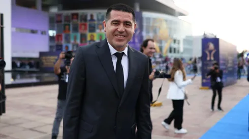 Riquelme, en el Salón de la Fama. 
