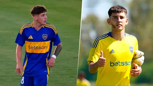 Dante González y Camilo Rey Domenech, los juveniles que firmarán su primer contrato.
