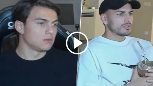 Dybala y Paredes en el stream de Coker en Kick
