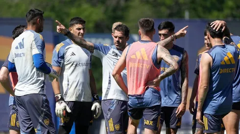 Gago paró dos equipos en el Predio de Ezeiza.
