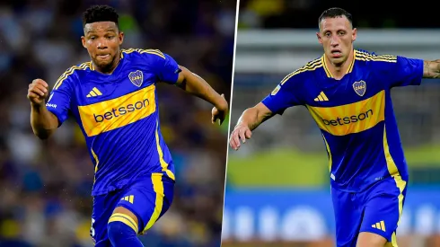 Frank Fabra y Lema, afuera de los concentrados de Boca. 
