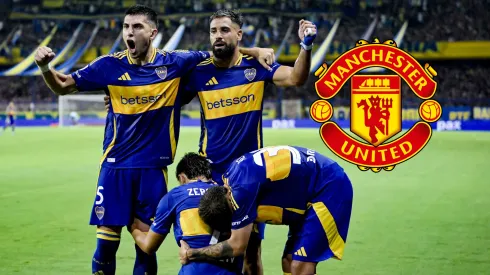 El Manchester United subió fotos de jugadores de Boca.
