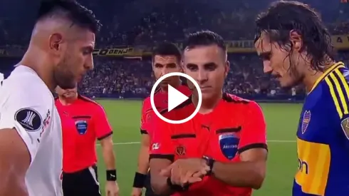 El error de Cavani en el sorteo de los penales en Boca vs. Alianza Lima
