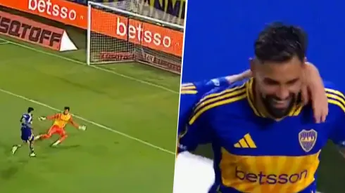 El delantero marcó el tercero para Boca y el doblete en su cuenta personal.
