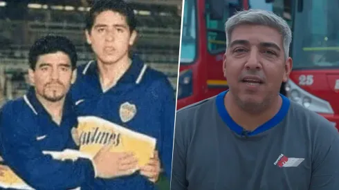 Jugó en Boca con Maradona y Riquelme y hoy trabaja en una empresa de colectivos.
