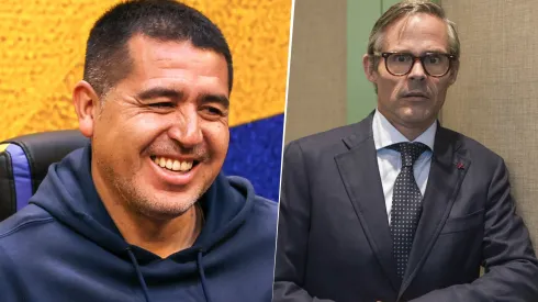Juan Román Riquelme y Foster Gillett.
