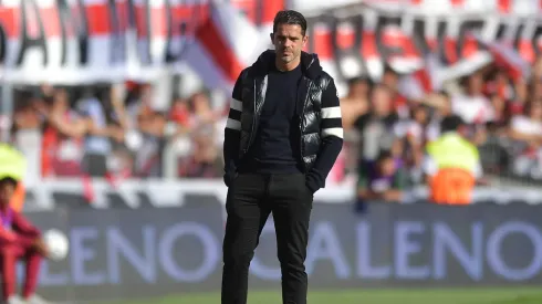 Gago, derrotado en su primer Superclásico como DT de Boca. Foto: Getty.
