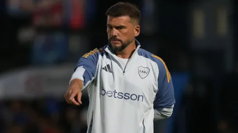 Mariano Herrón metió un cambio en la práctica de Boca. 
