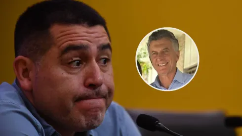 Riquelme se cruzó con Macri en Paraguay.
