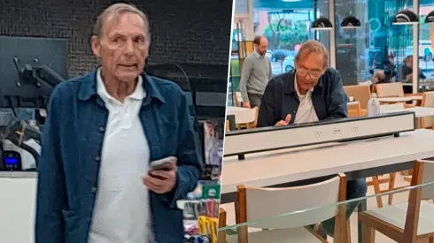 Russo desayunó en una estación de servicio mientras espera por su futuro.
