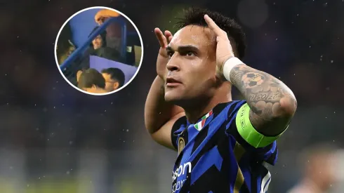 Lautaro Martínez, presente en La Bombonerita. 
