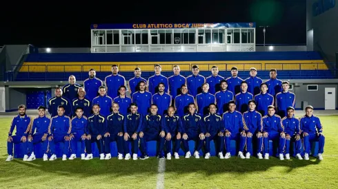 La delegación de Boca que viaja a Estados Unidos.

