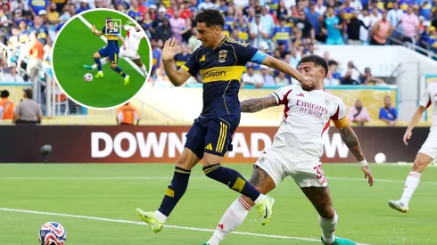 Ahora hay dudas sobre si Merentiel fue el autor del primer gol de Boca vs. Benfica. 
