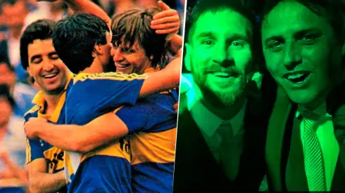Hoyos jugó en Boca y estuvo en las fiestas de Maradona y Messi.
