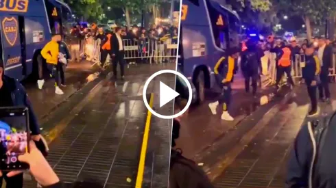 Los hinchas de Boca liquidaron a los jugadores en Santiago del Estero.
