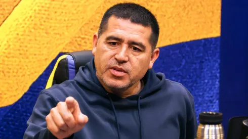Riquelme y su imagen en la Reserva de Boca que dio de qué hablar. 
