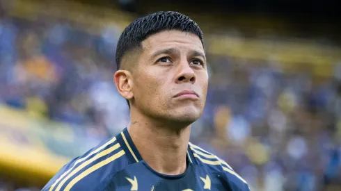 La respuesta de Boca a Racing por Marcos Rojo. 
