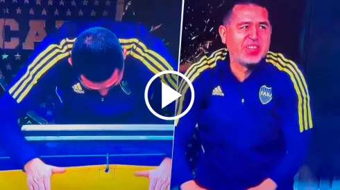 Riquelme festejó el empate agónico de Boca.

