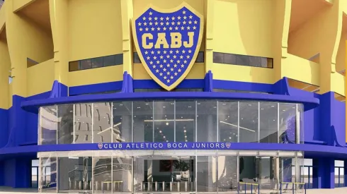 La renovación que Boca hará en el hall de La Bombonera. 
