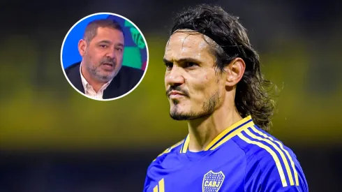 La postura de Traverso con Cavani de titular en Boca. 

