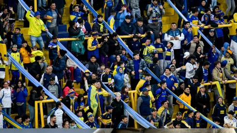 Los hinchas de Boca se solidarizaron con aquellos fanáticos de la U de Chile detenidos. 
