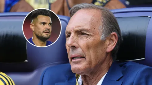 La postura de Russo con Sergio Romero en Boca. 
