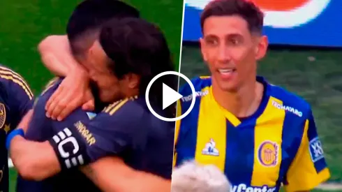 Boca puso el primero pero enseguida lo empató Di María con un golazo.
