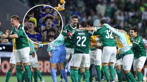 Los hinchas de Boca festejaron un posteo de Palmeiras contra River. 
