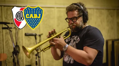 El músico que era hincha de River, pero se hizo de Boca.
