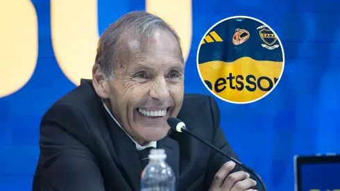 El parche que usará Boca en su camiseta en honor a Russo. 
