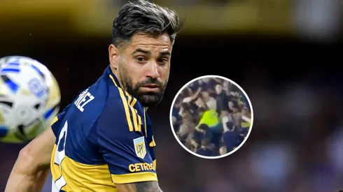 Familiares del delantero tuvieron un encontronazo con hinchas de Boca en La Bombonera.