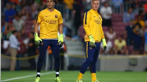 Bravo y Ter Stegen en el Barcelona.
