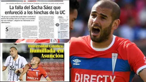 Sebastián Sáez se perdió el empate parcial para la UC
