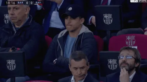 Alexis en el Barça versus Rayo Vallecano.
