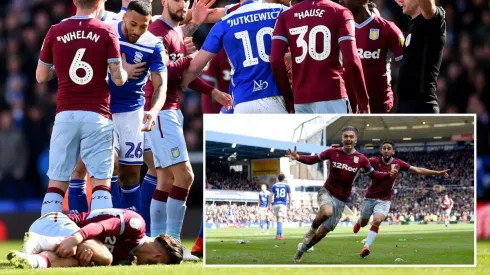 Las dos postales de Grealish: en el suelo tras ser agredido y celebrando el gol en el clásico
