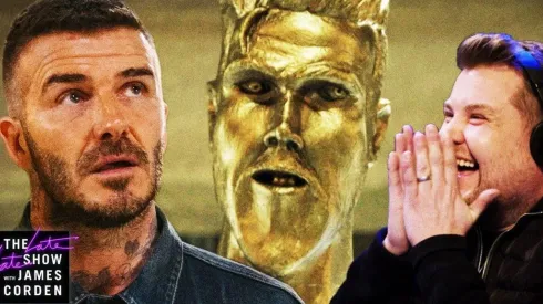 Beckham sufrió con la broma de una horrible estatua en su homenaje