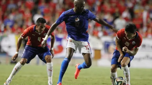Chile vs Haiti – 09 de Agosto de 2014/ FORT LAUDERDALE, ESTADOS UNIDOSGary Ambroise durante el partido amistoso entre las selecciones de Chile vs Hait� jugado en el Lockhart Stadium,FOTO: AGENCIAUNO/ERNESTO ZELADA/XPRESS MEDIA
