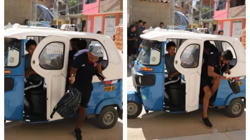 Equipo peruano llega a jugar un partido de primera división en ¡mototaxis!