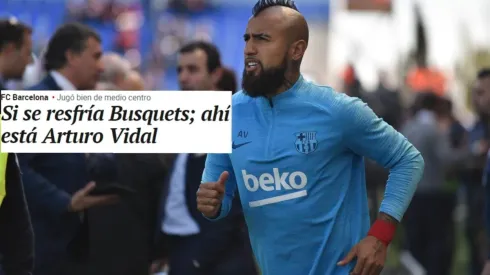 Arturo Vidal fue elegido MVP del Barça ante Huesca
