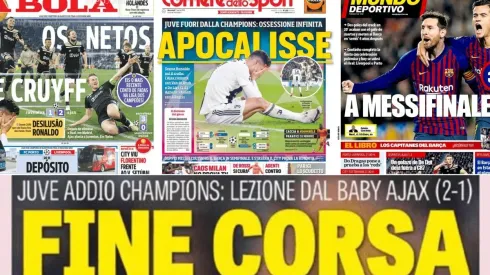 Ajax y Barcelona compartieron portadas en Europa
