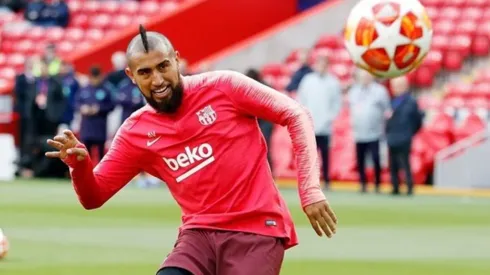 Vidal espera sumar su segunda titularidad consecutiva en Champions por el Barça
