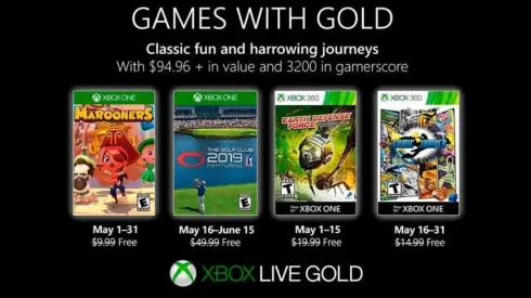 Juegos gratis en mayo con Xbox Live Gold