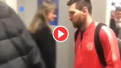 Lionel Messi recibió insultos al abordar el vuelo de regreso de Liverpool
