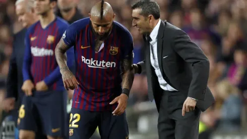 Arturo Vidal nunca pudo consolidar la titularidad con Ernesto Valverde
