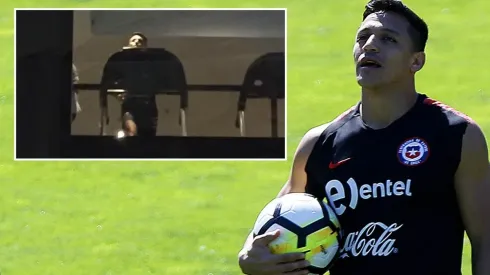 Alexis Sánchez se dejó ver esta noche en Sao Paulo

