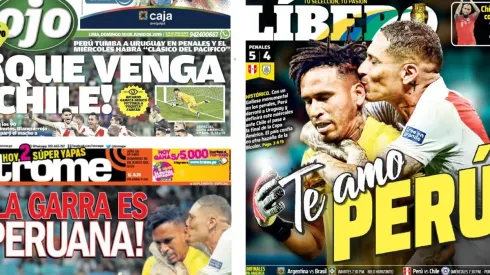 Las portadas de la prensa peruana ya anuncian el choque ante Chile
