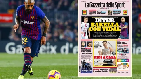 Arturo Vidal lleva una temporada con en Barcelona y lo quieren en Italia
