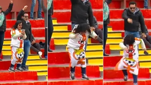 Hincha de Cobresal casi se cae
